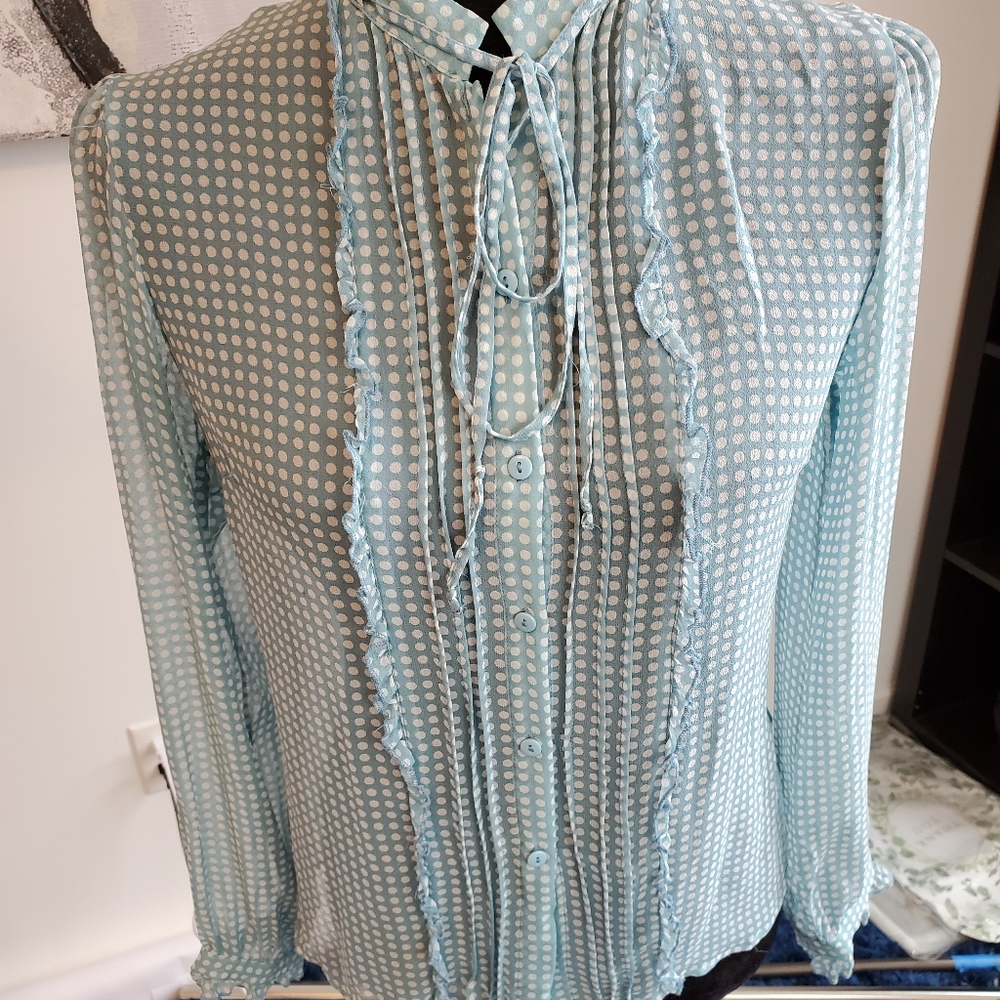 NWOT Polka dot blouse